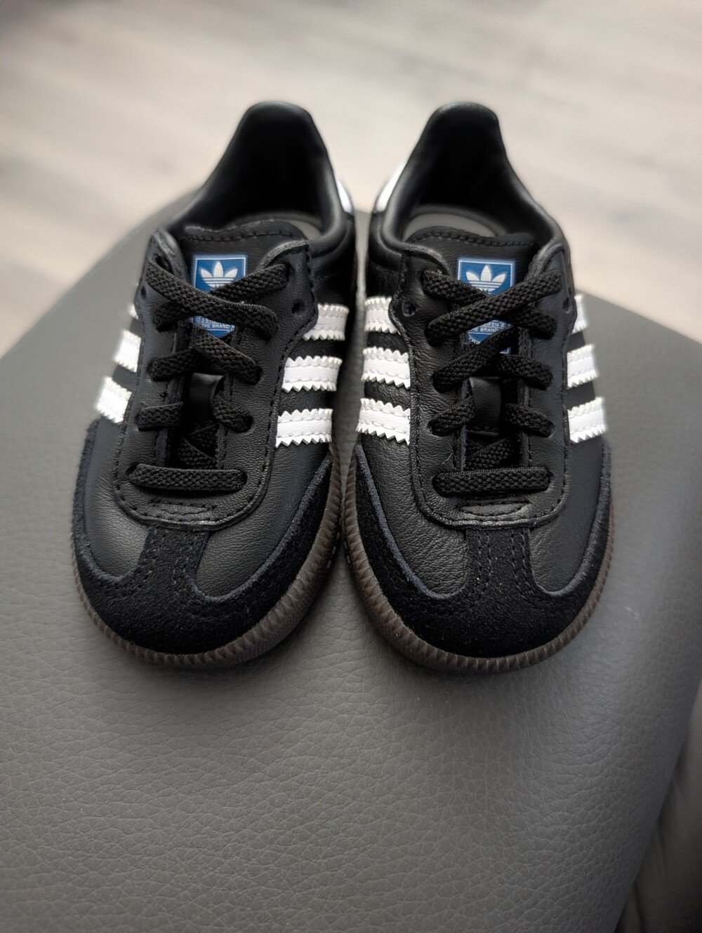 Adidas Samba OG Infant Toddler Shoes Black White Gum Size 5K
